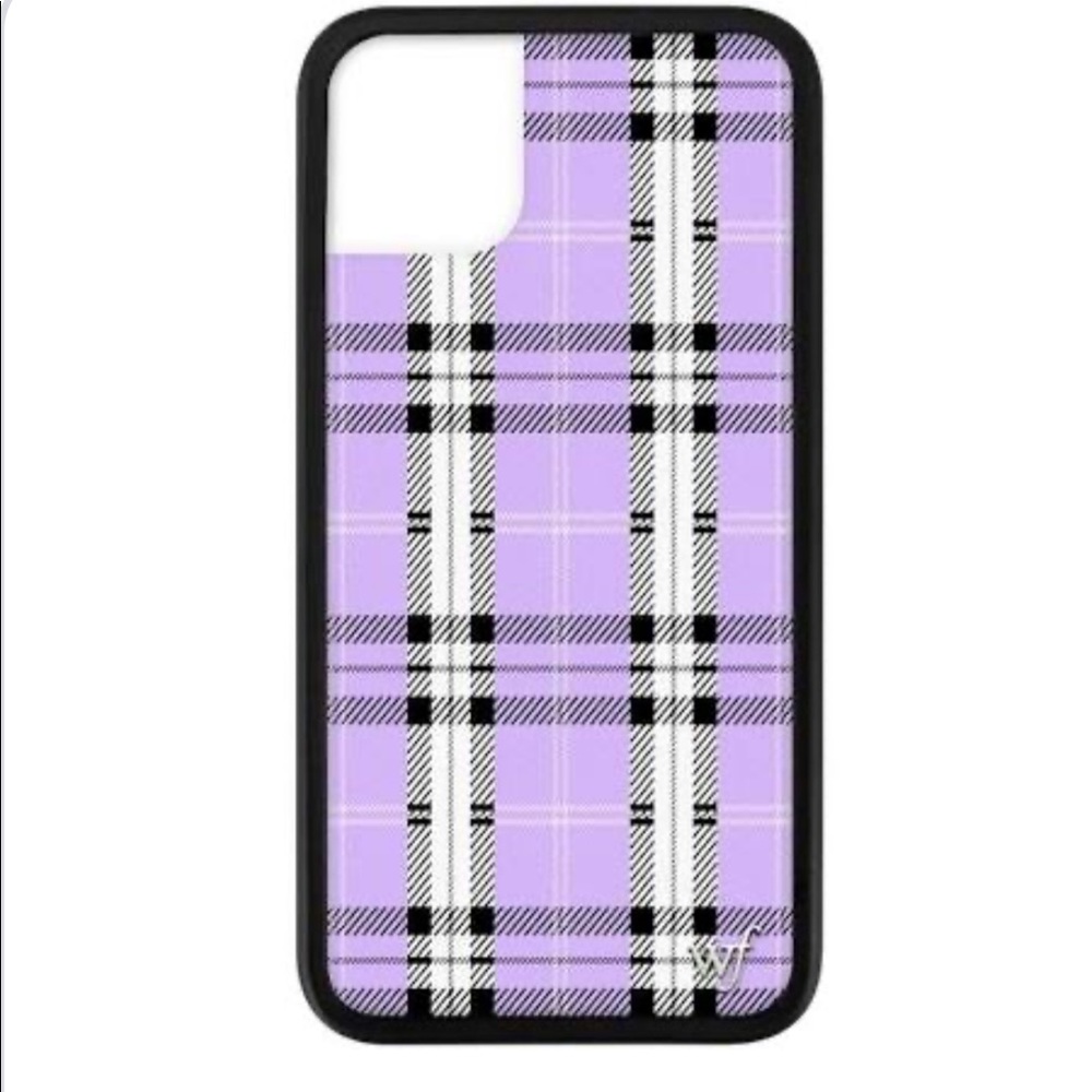 Wildflower 6+/7+/8+ iPhone case purple plaid